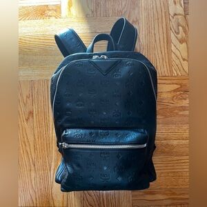MCM black visetos backpack from 2023. Condition is excellent.